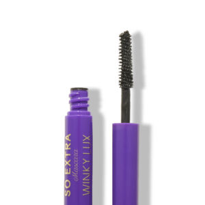 Mascara with lengthening volumizing separating brush