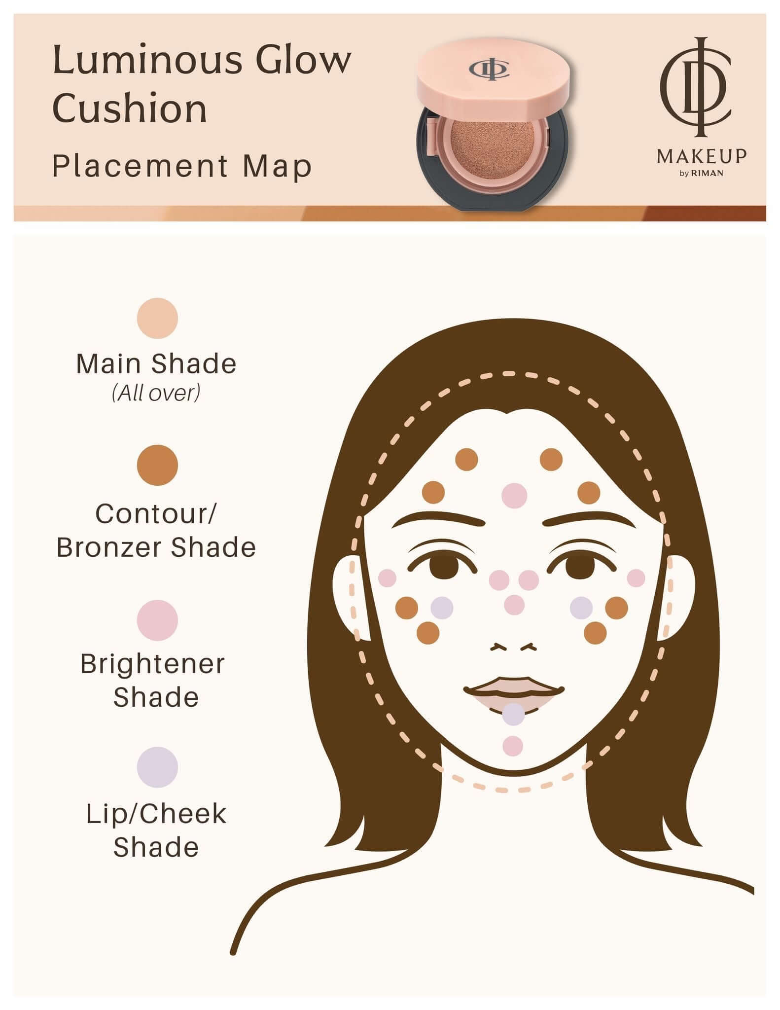 Riman Incellderm ICD Makeup Luminous Glow Cushion - Image 11
